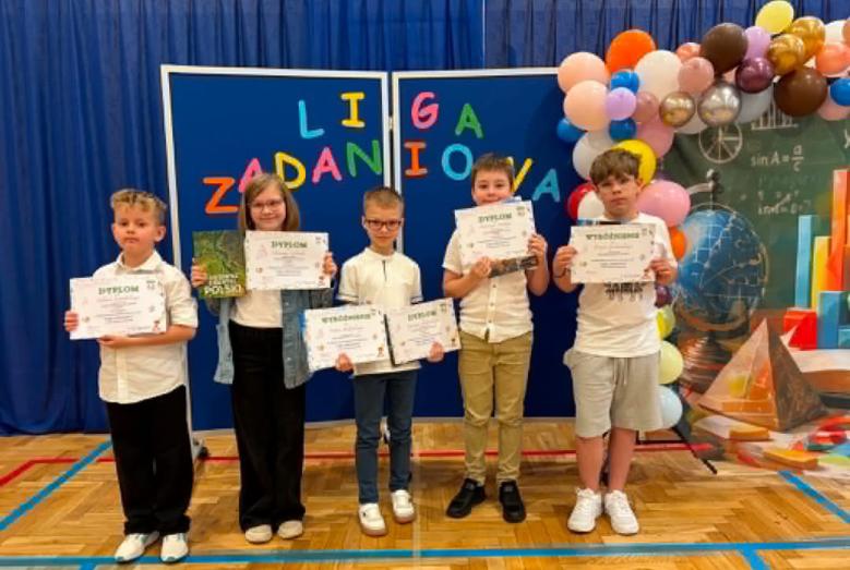 Uczniowie SP 4 laureatami konkursu matematycznego Liga Zadaniowa