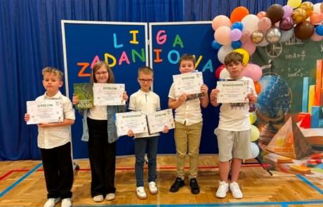 Uczniowie SP 4 laureatami konkursu matematycznego Liga Zadaniowa